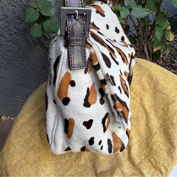 Fendi Vintage Leopard Ponyhair Mama Baguette Shoulder Bag - Picture 9 of 16